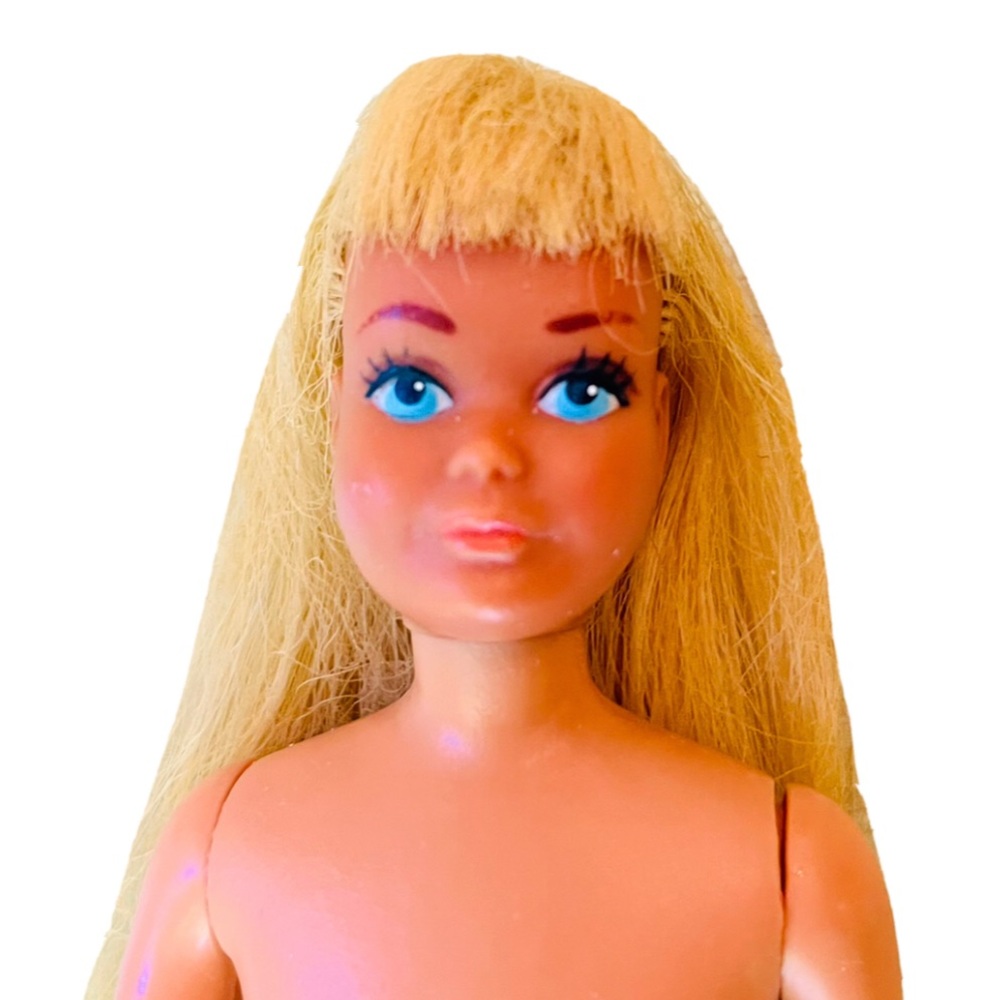 Vintage Mattel Skipper Doll 1970s MalibuTan Blond TNT Waist OOAK Custom